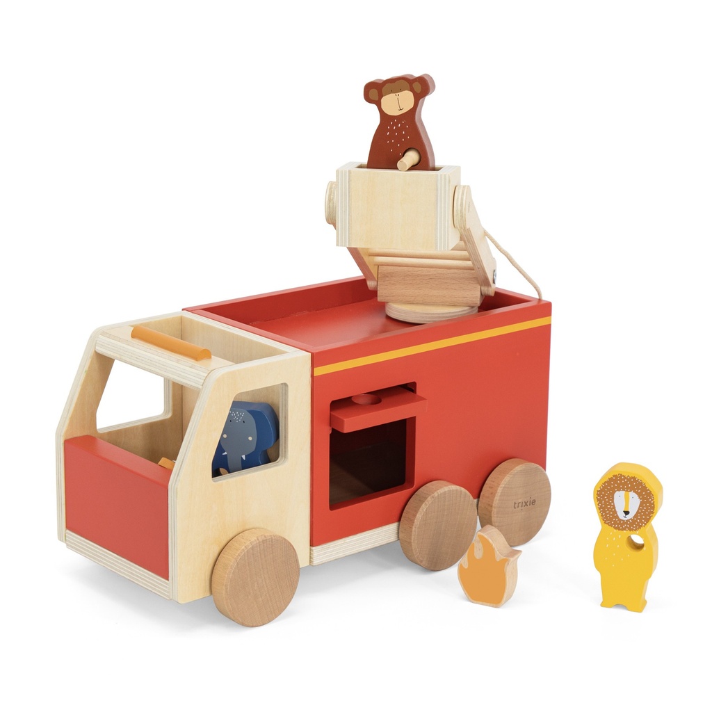 Wooden Fire Engine - TRIXIE