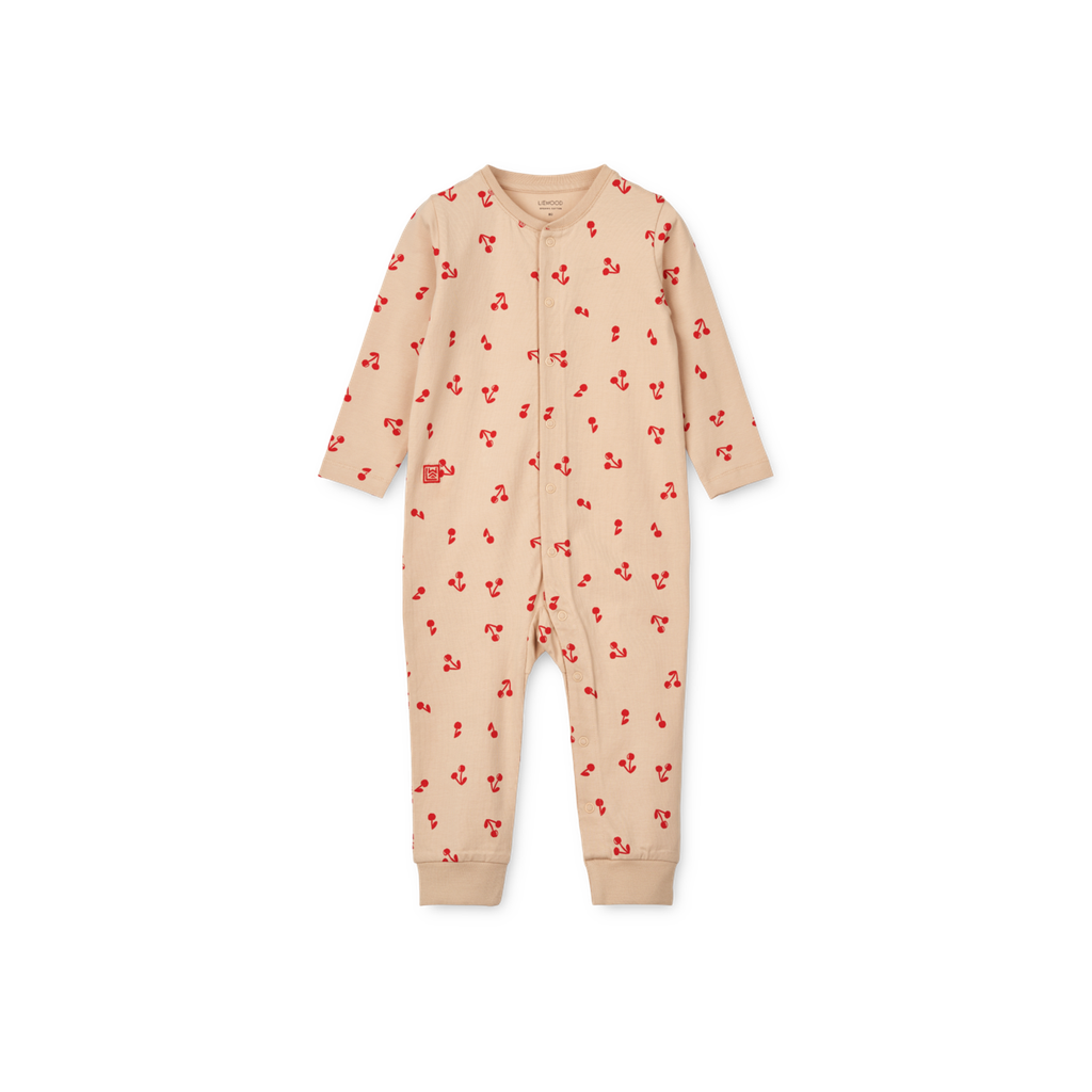 Pyjamapakje met print Birk Kersen / Apple blossom - Liewood