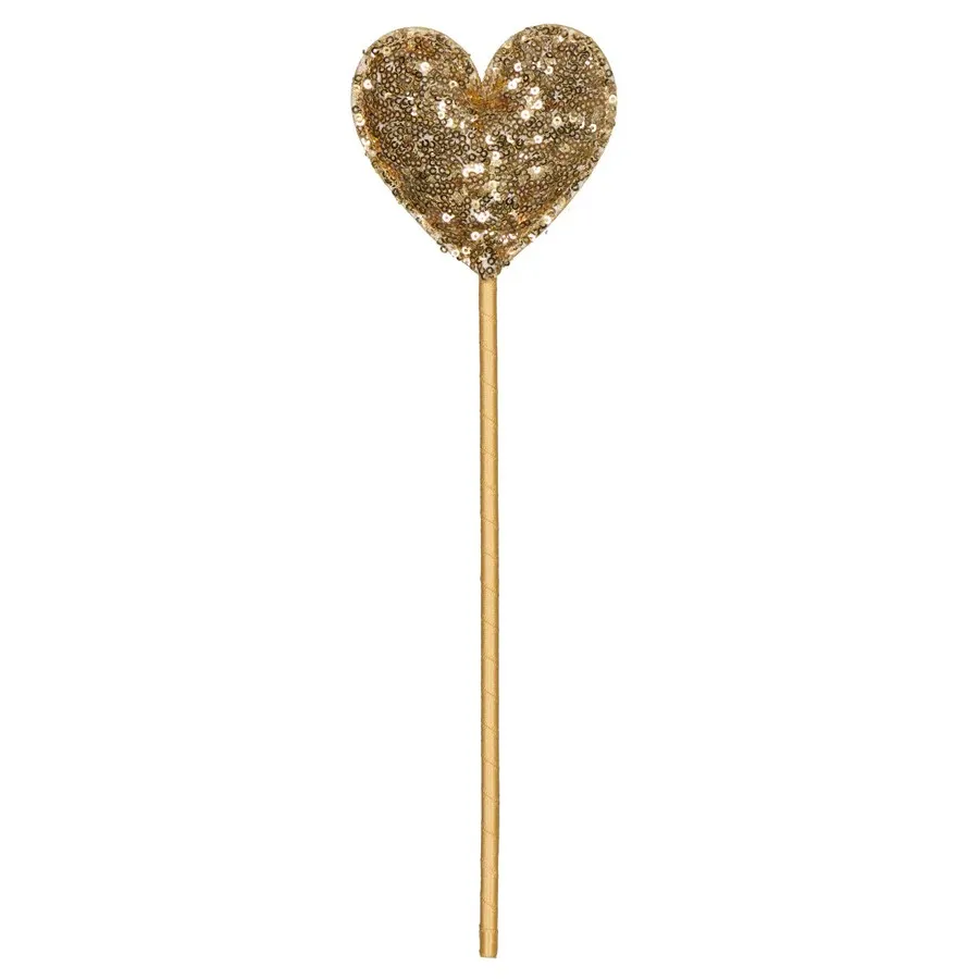 Toverstaf Hart met pailletten Goud - Luciole et Petit Pois