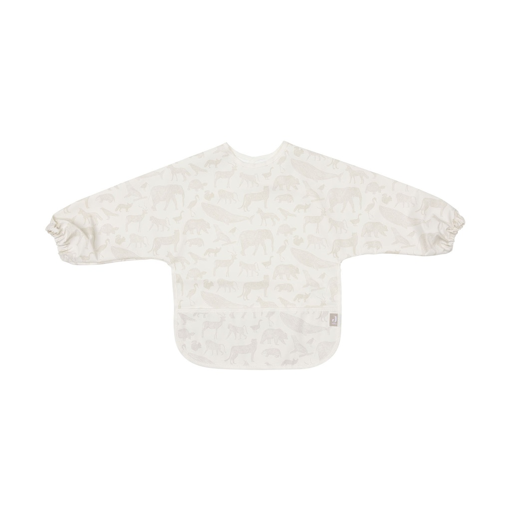 Bavoir à manches imperméable Animals Nougat - Jollein