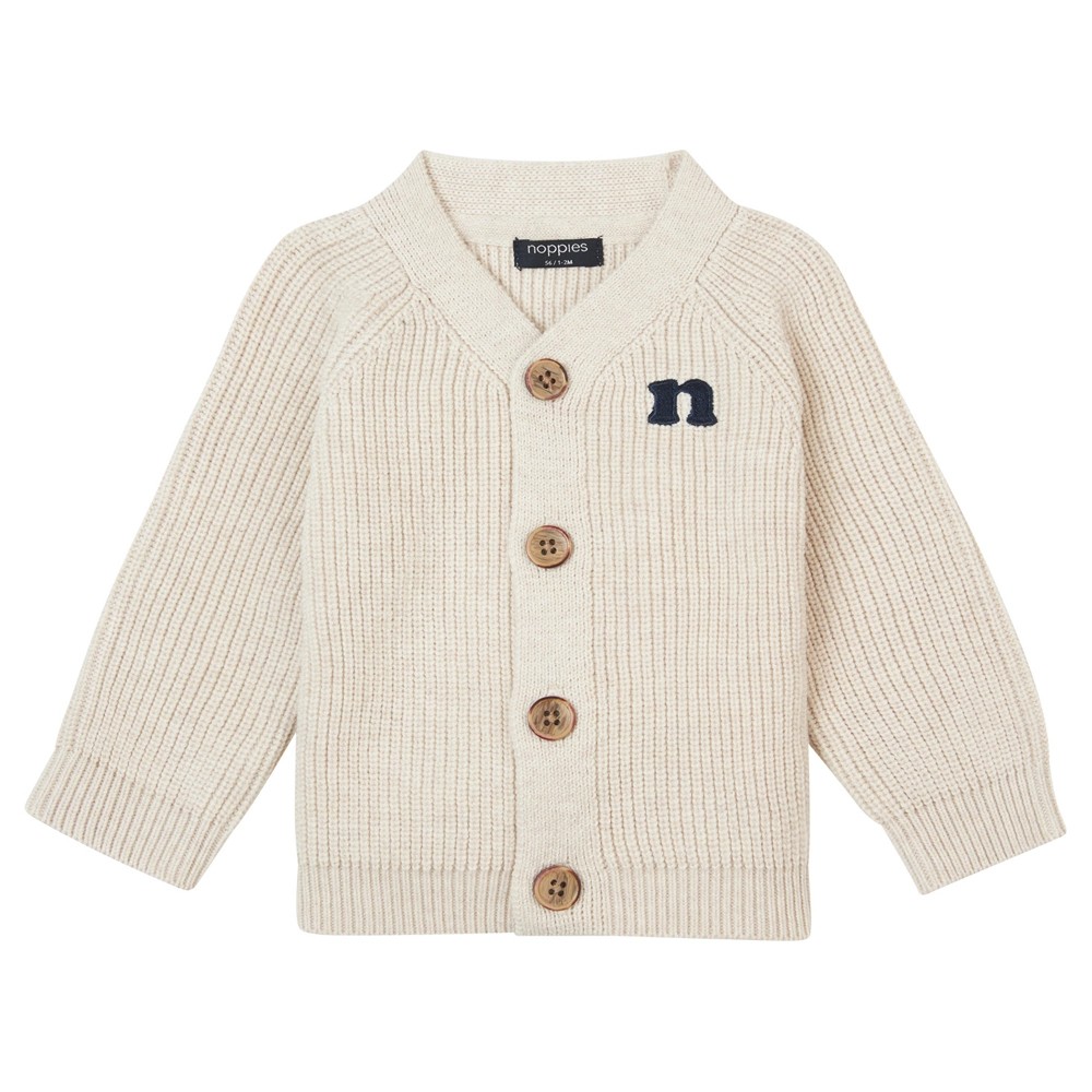 Cardigan Garde Longsleeve Oatmeal Mélange size 2 years - Noppies
