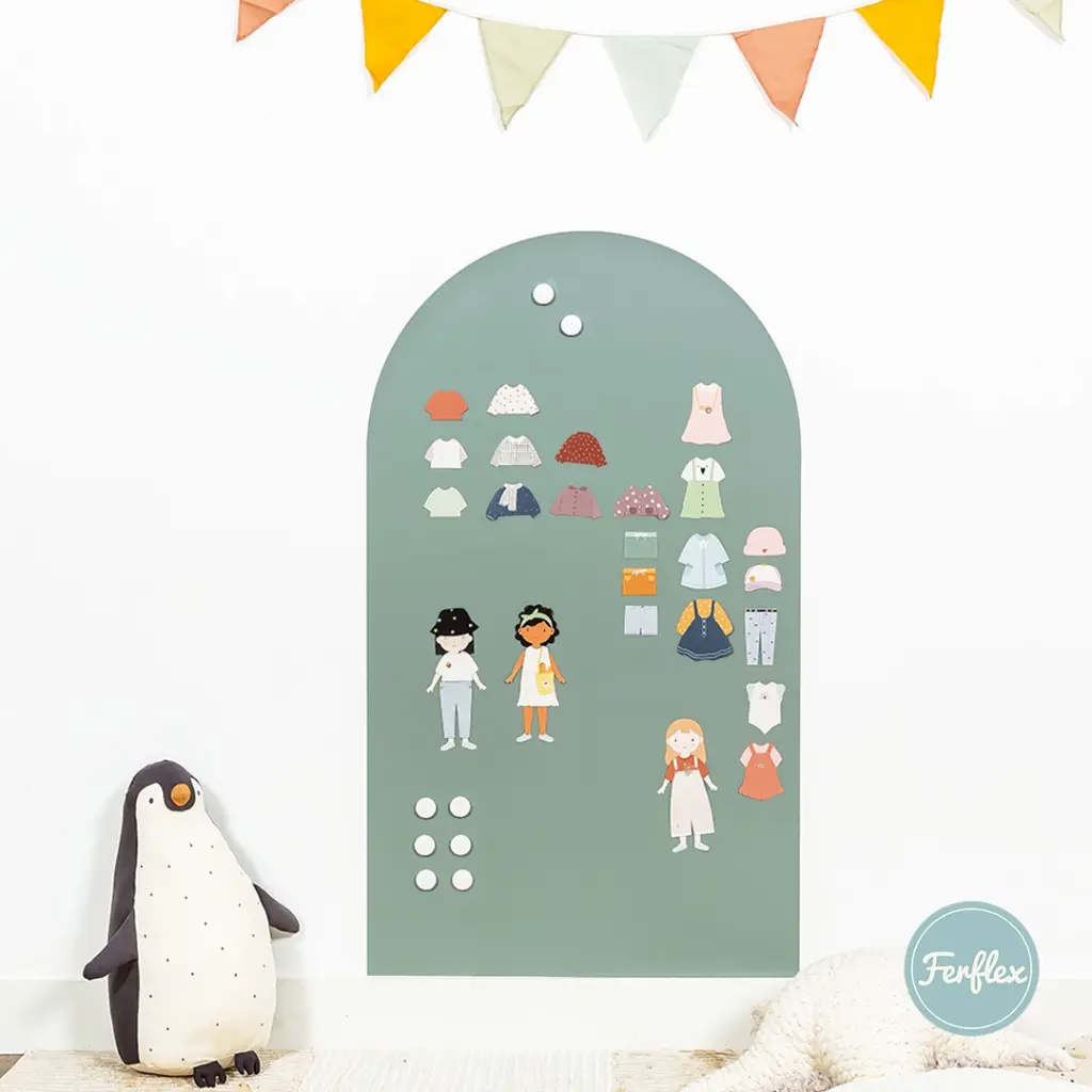 Magnetic Arch Board with Accessories Emerald - Ferflex