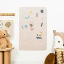 Rectangular Magnetic Board with Accessories Rosy Beige - Ferflex