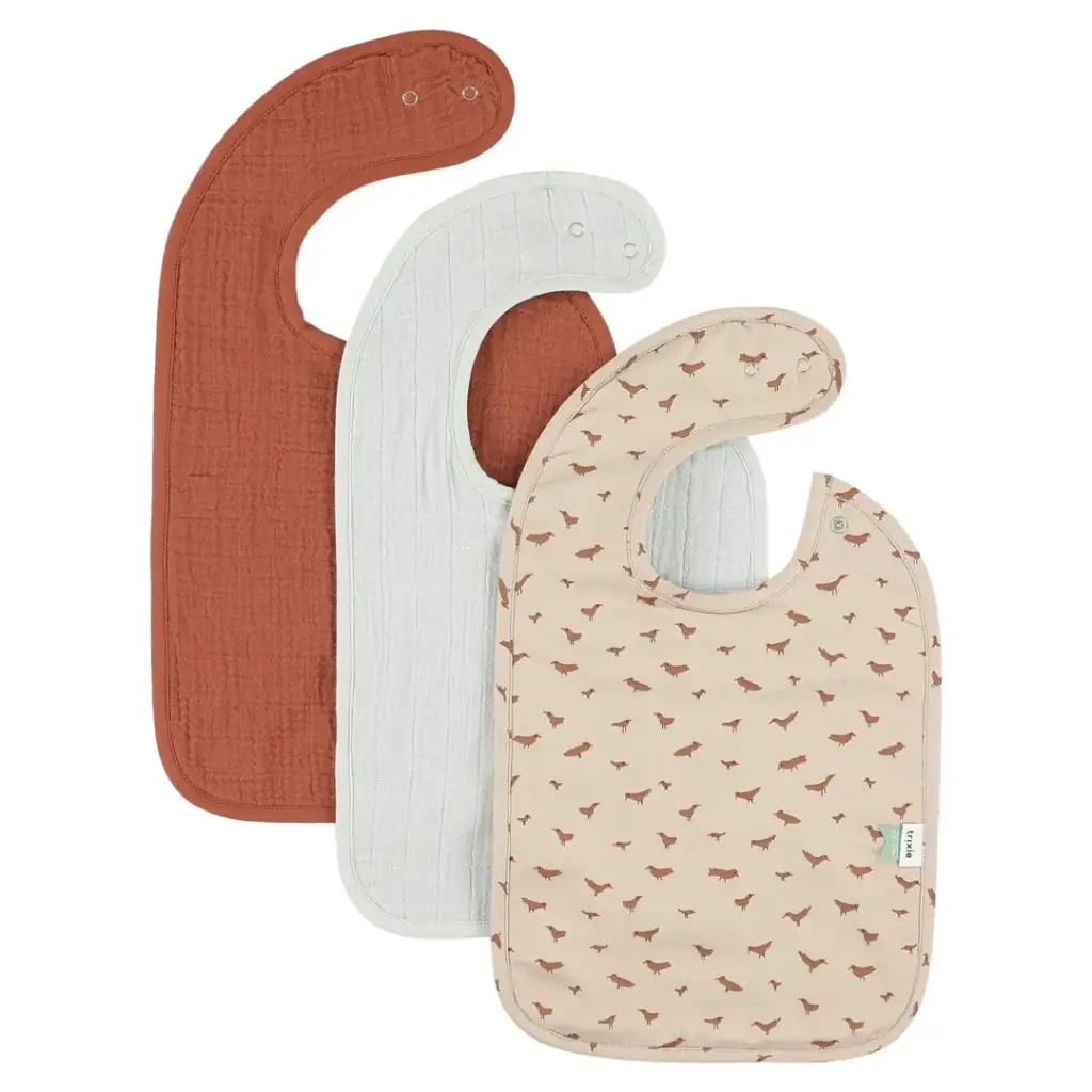 Trio de bavoirs bandana Babbling Birds - Trixie