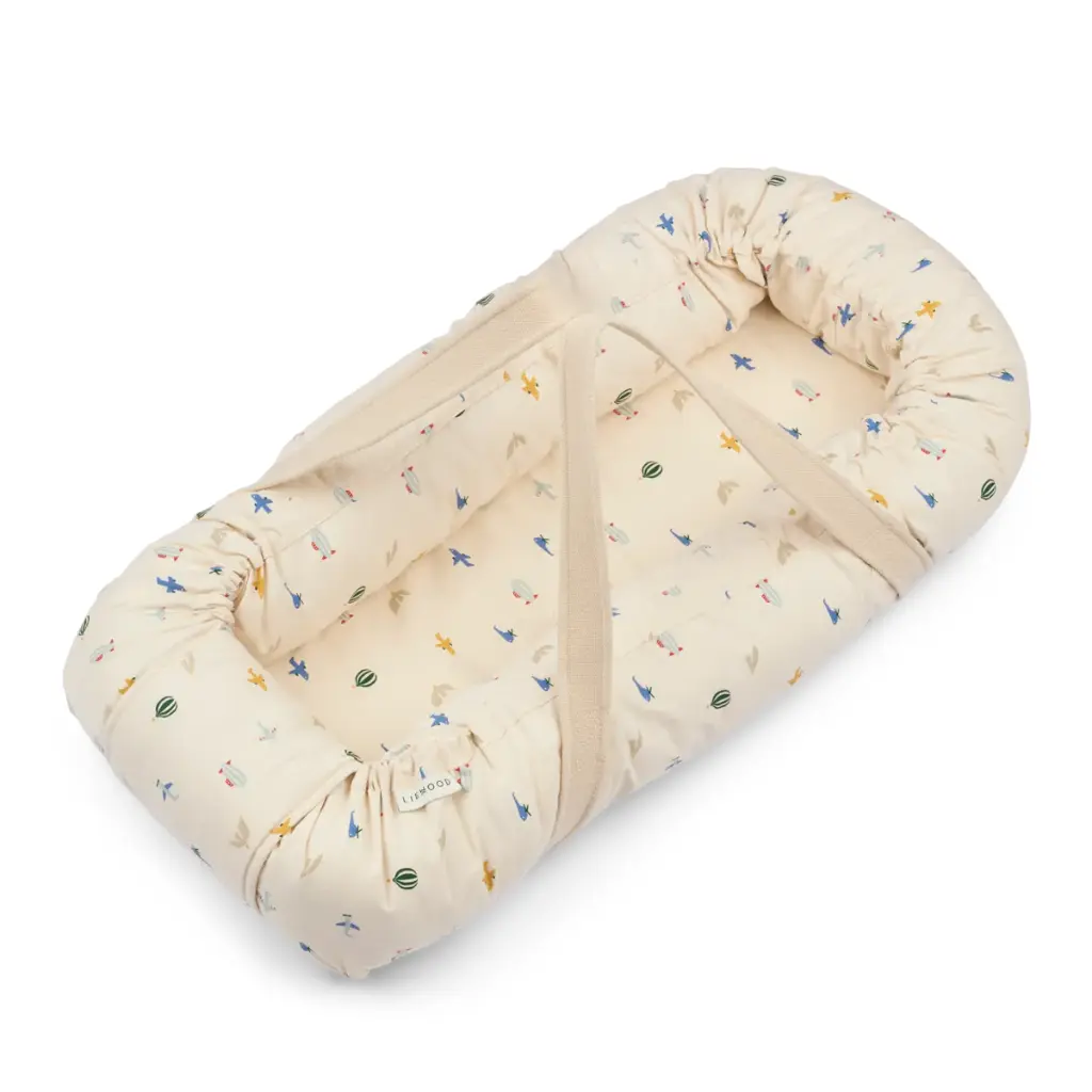Printed Baby Nest Peach / sea shell - Liewood