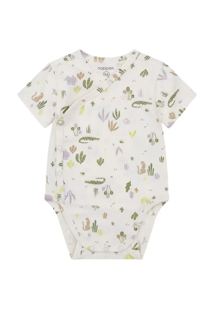 Overslagromper Orofino Shortsleeve Animals Pattern - Noppies (9 maanden)