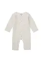 Olmos Long Sleeve Pyjama Playsuit Whisper White - Noppies