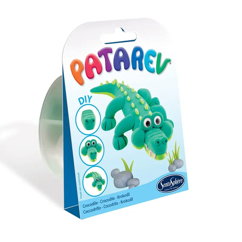 Pâte à modeler Patarev Pocket Crocodile - Sentosphère