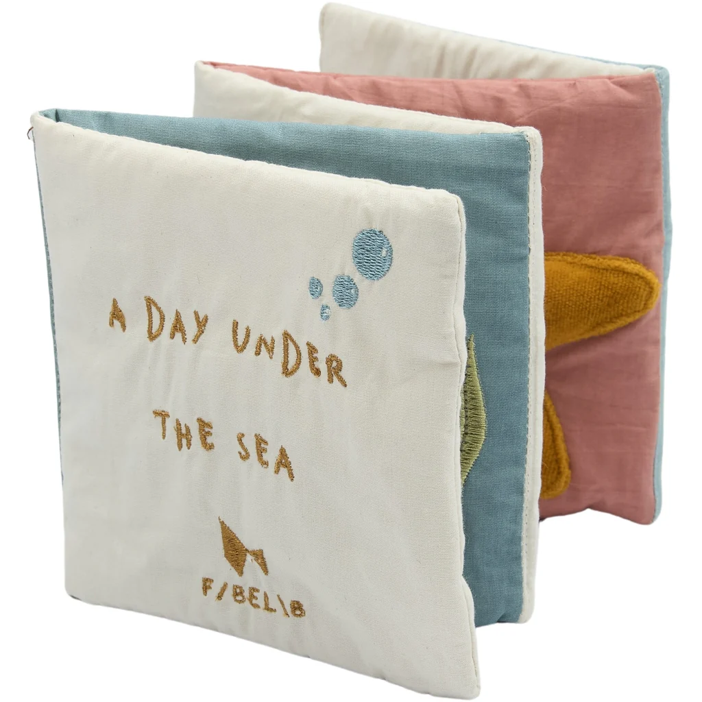 Livre en tissus Sea Whisper White - Fabelab