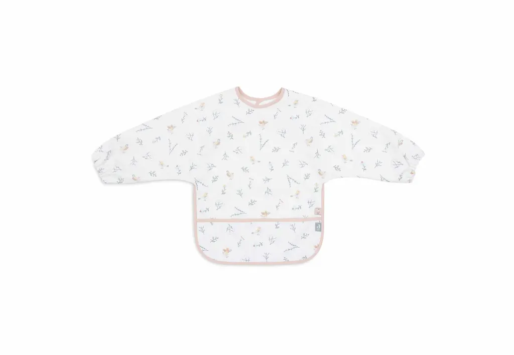 Long-sleeved Bib Lovely Birds - Jollein
