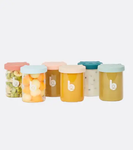 Assortiment de 6 pots de conservation en verre ISY BOWLS 250 ml - Liste de naissance de Laura Mertens et Jawad Tahraoui