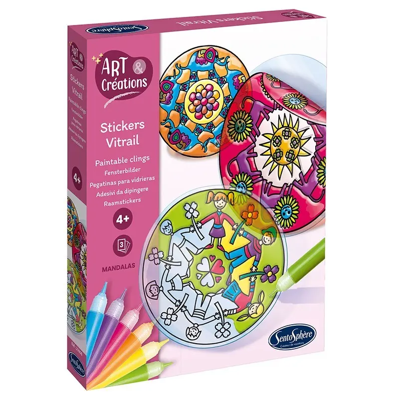 Stained Glass Stickers Mandala - SentoSphère