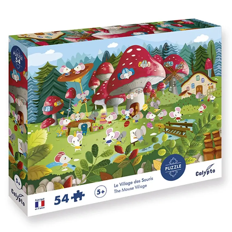 Le Village des Souris (The Mouse Village) Puzzle 54 Pieces - Calypto