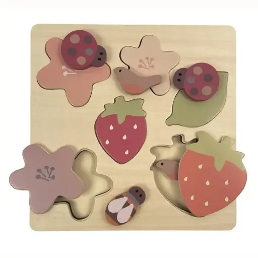 [LISTELAURAETJAWAD13] Puzzle Fraise - Liste de naissance de  Laura Mertens et Jawad Tahraoui