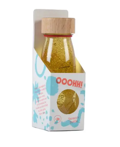 [LISTELAURAETJAWAD18] Bouteille sensorielle Float Gold - Liste de naissance de Laura Mertens et Jawad Tahraoui
