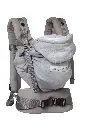 Porte-bébé physiologique 0-36M+ HoodieCarrier 2 Gris Athlétique - Liste de naissance de Marine Falmagne et Gabin Vranckx (PARTICIPATION)