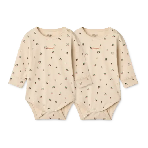 Bodies pour bébé Yanni Peach mini Sea shell 2 unités - Liewood