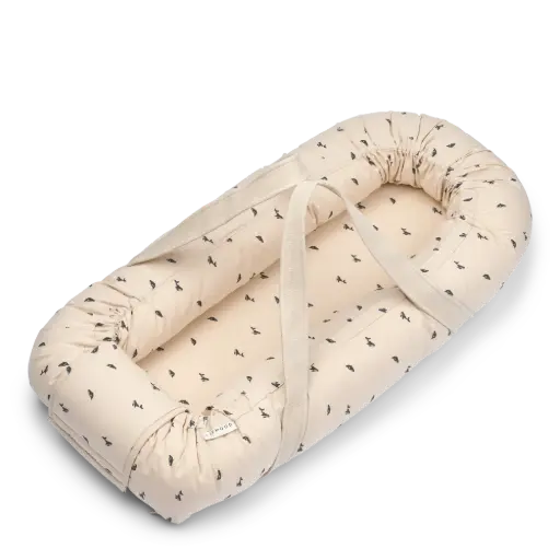 [LW14693-2507-ONE SIZE] Babynest à imprimé GRO Mini whale Sandy - Liewood