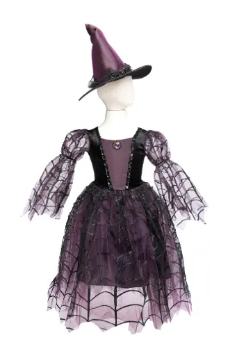 Robe de sorcière araignée avec chapeau - Great Pretenders