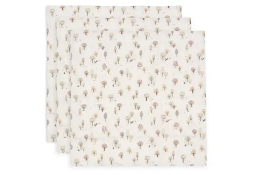 Lange gaze de coton Tiny Park 70x70 cm 3 unités - Jollein