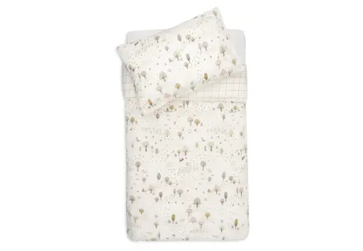 Housse de couette et taie Tiny Park 100x140 cm - Jollein