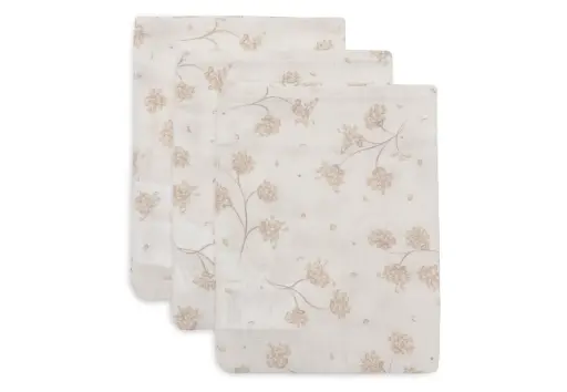 Gant de Toilette Gaze de Coton Leafy 3 unités - Jollein