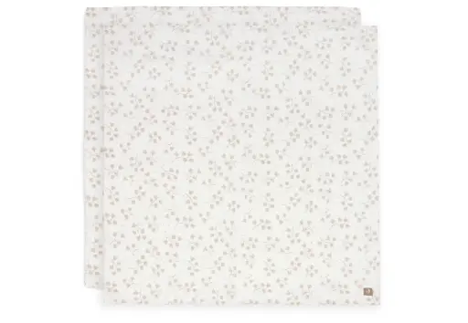 Lange gaze de coton big 115x115 cm Leafy 2 unités - Jollein
