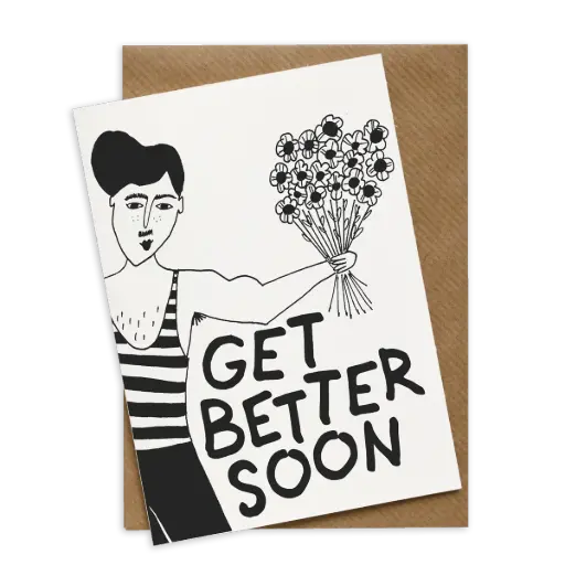 [HELENBCARDGBS] Carte postale Get Better Soon - Helen b