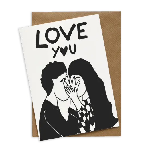 [HELENBCARDLY] Carte postale Love You - Helen b