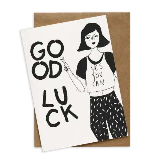 [HELENBCARDGL] Carte postale Good Luck - Helen b