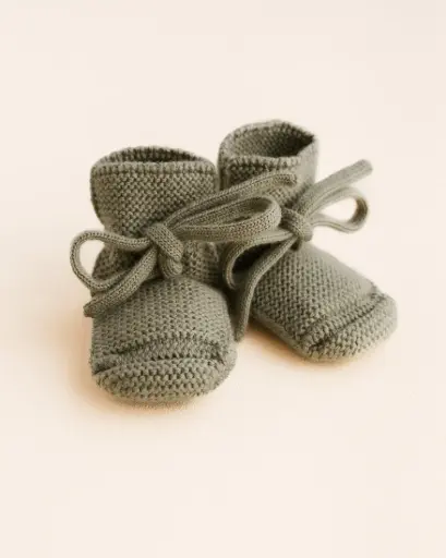Chaussons en laine mérinos Artichoke - Hvid