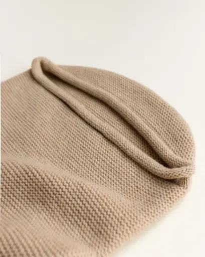 Cocon bébé en laine mérinos Sand - Hvid
