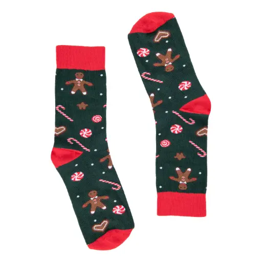 Chaussettes Noël Gingerbread adultes - Faves