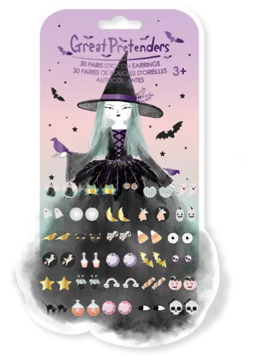 Boucles d'oreilles autocollantes 30 paires - Great Pretenders