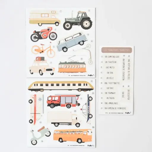 Jeu de magnets Les transports terrestres - Ferflex