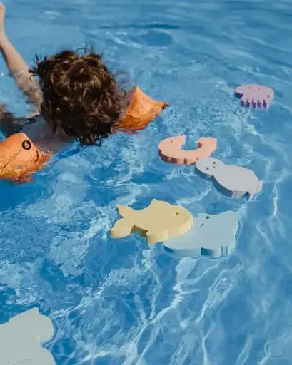 [LISTESTNICOLASCAMILLE01] Lot de 6 animaux pour le bain - Liste Saint-Nicolas de Camille