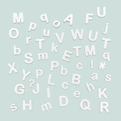 Lettres magnétiques Blanches - Ferflex