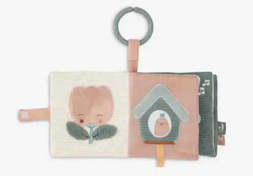 [LISTELAURAETJAWAD08] Livre bébé en tissus Lovely Birds - Liste de naissance de Laura Mertens et Jawad Tahraoui